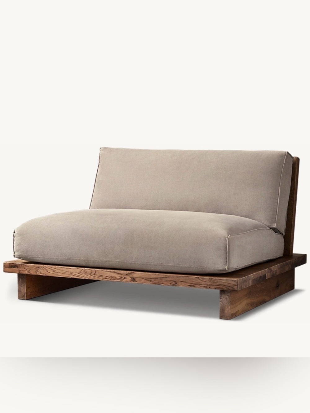 Restoration Hardware Obsled Tan Cushion Cover